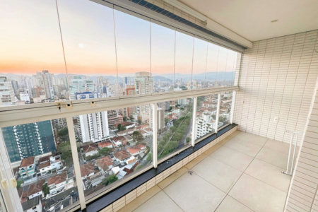 Apartamento para alugar, 54 m² por R$ 6.000,02/mês - Embaré - Santos/SP