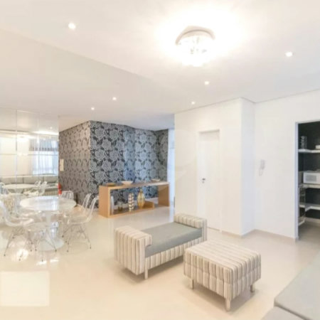 Apartamento á venda MOBILIADO com 128m², 3 suítes, 2 vagas, no centro de Santo André
