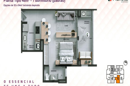 Apartamento à venda com 1 quarto em Além Ponte, Sorocaba, SP