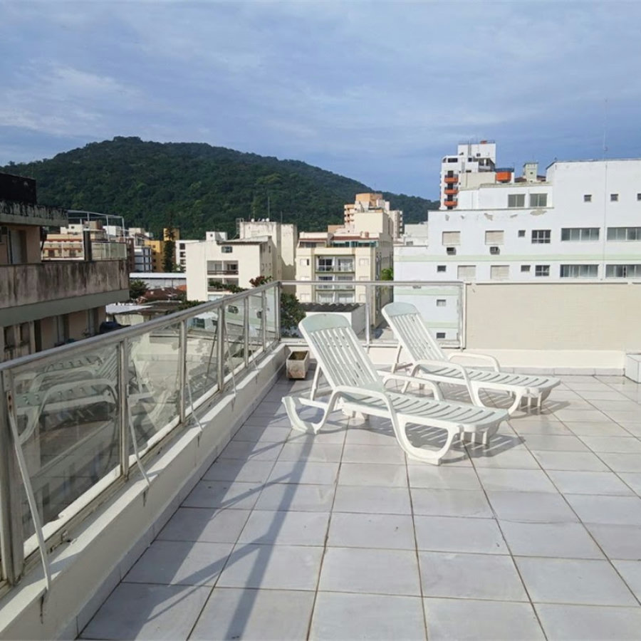 Cobertura com 3 dormitórios à venda, 112 m² por R$ 435.000,00 - Loteamento João Batista Julião - Guarujá/SP