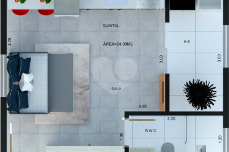 Apartamento à venda com 1 quarto em Vila Esperança, São Paulo, SP