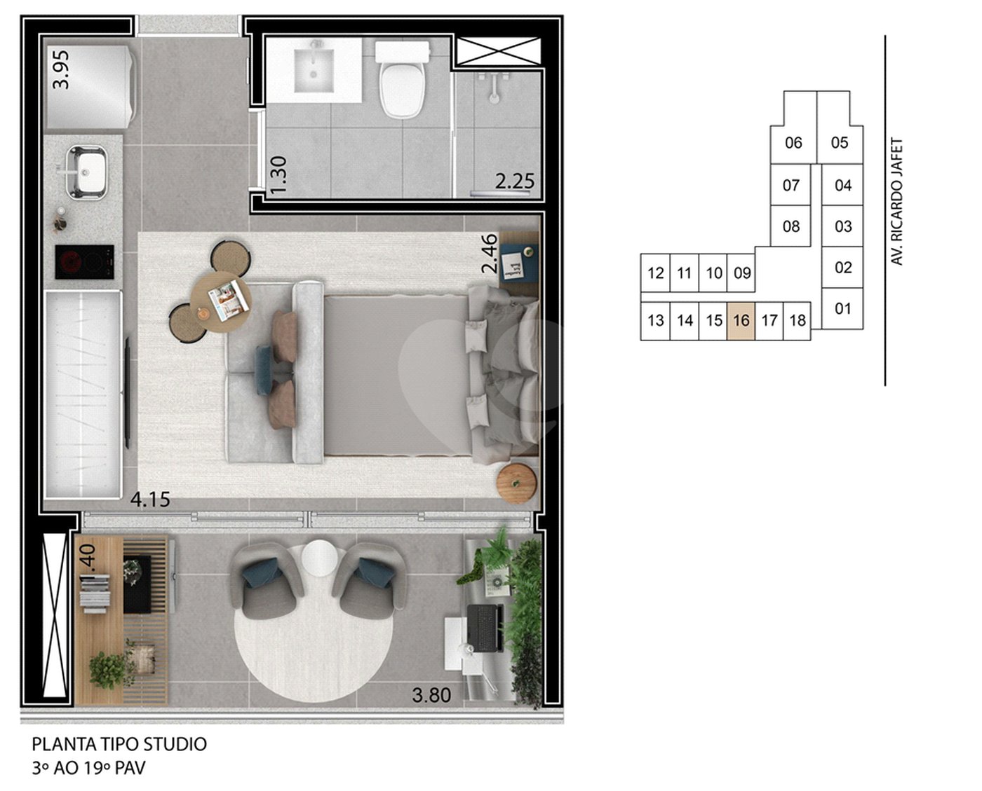 Apartamento à venda com 1 quarto em Vila Firmiano Pinto, São Paulo, SP