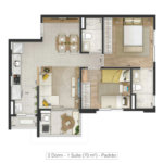 Apartamento à venda com 2 quartos, sendo 1 suíte, no Centro, Sorocaba, SP
