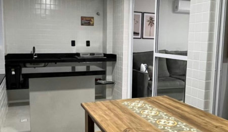 Apartamento à venda com 1 suíte em Caiçara, Praia Grande, SP