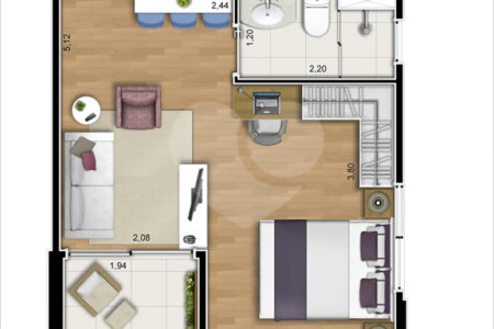 Apartamento à venda com 1 suíte em Vila Gomes, São Paulo, SP