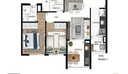 Apartamento à venda com 2 quartos, sendo 1 suíte,  em Santana, São Paulo, SP
