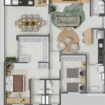 Apartamento à venda com 3 quartos, sendo 1 suíte,  em Ribeirânia, Ribeirão Preto, SP