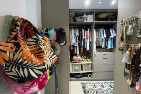 Apartamento 1 suíte com closet, 1 vaga demarcada, Embaré, Santos