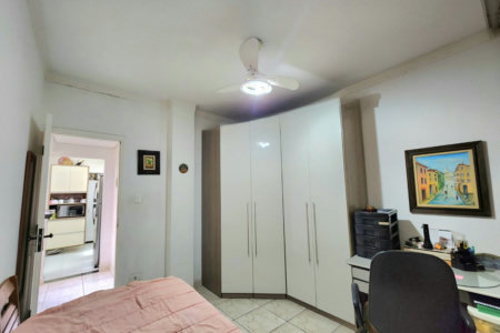 Apartamento 2 Dormitórios com Vista Mar, 1 Suíte e 50m da Praia – Santos
