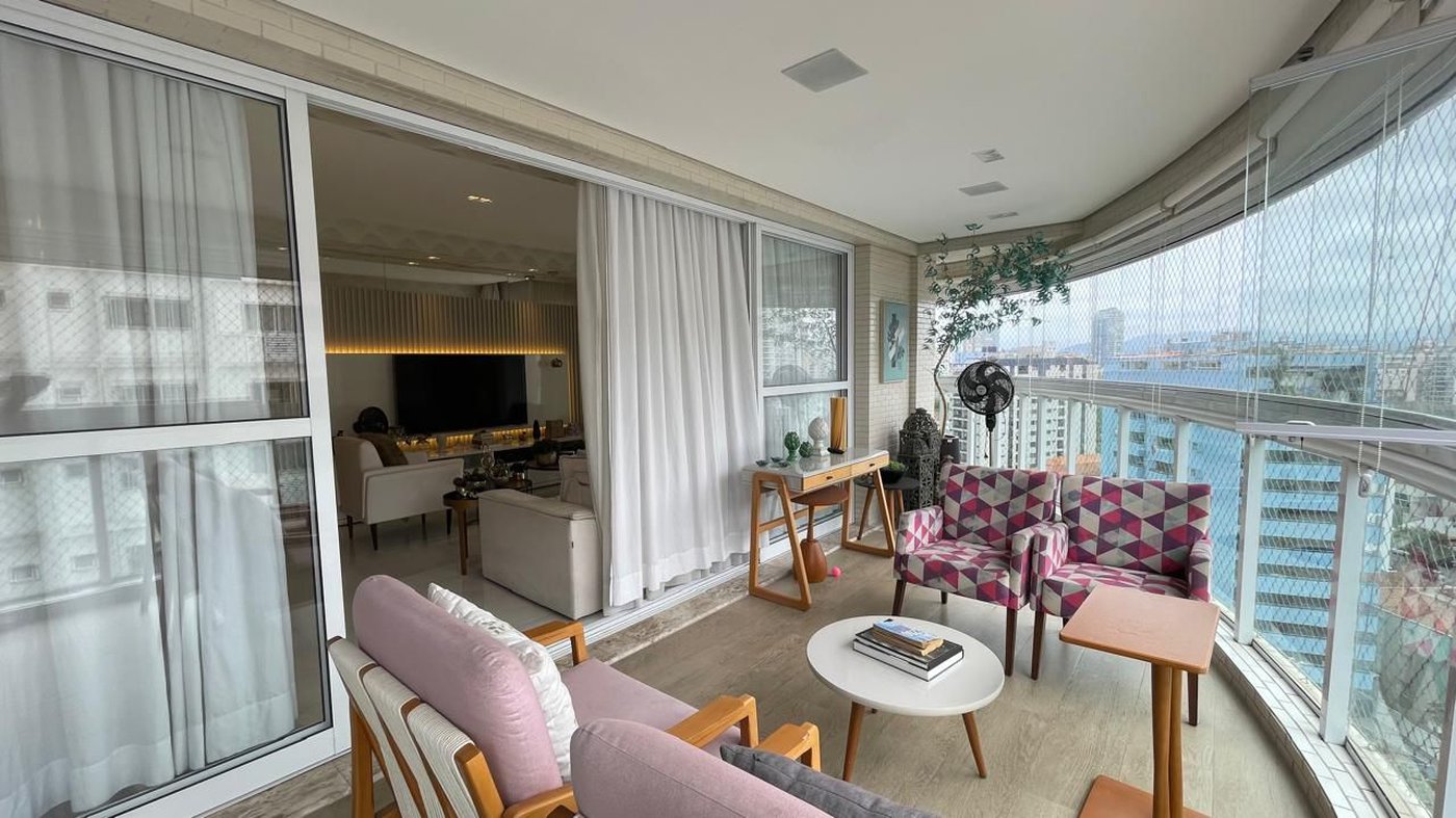Apartamento com 4 dormitórios à venda, 186 m² por R$ 2.850.000,00 - Ponta da Praia - Santos/SP