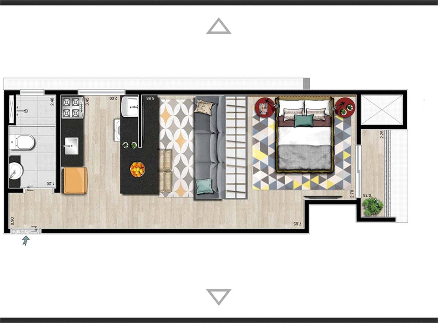 Studio à venda com 1 quarto no Centro, Itapetininga, SP