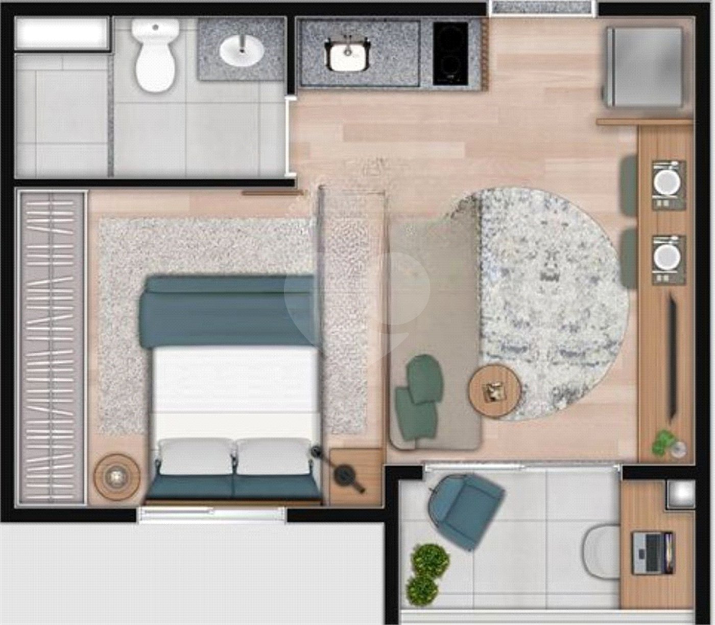 Studio à venda com 1 quarto em Perdizes, São Paulo, SP
