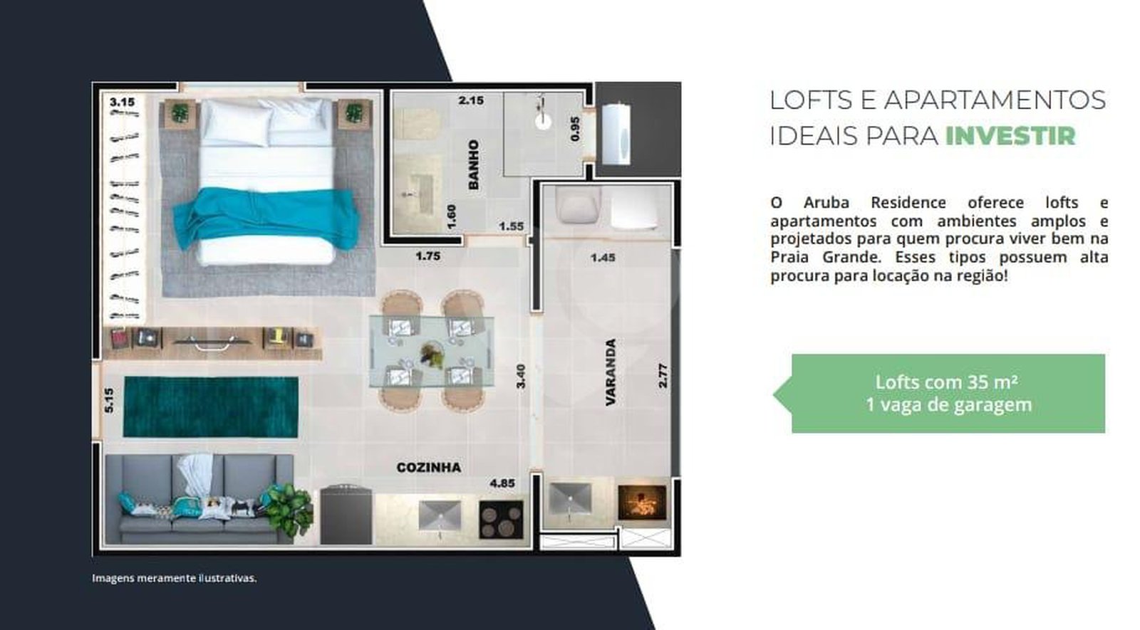 Apartamento 35m²