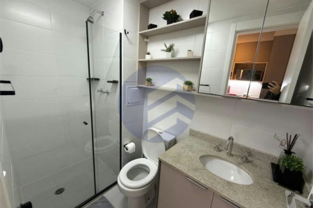 Studio à venda ou para alugar com 1 quarto, sendo 1 suíte, em Brooklin, São Paulo - SP