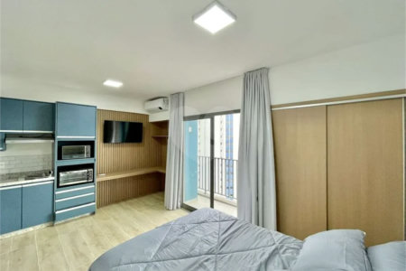 CAMPO BELO Studio VENDA em Congonhas - 100% MOBILIADO e EQIPADO, c/ lazer e serviços - De frente p/ Aeroporto - ideal p/ INVESTIDORES!