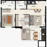 Apartamento à venda com 2 quartos, sendo 1 suíte,  em Jardim Flor da Montanha, Guarulhos, SP