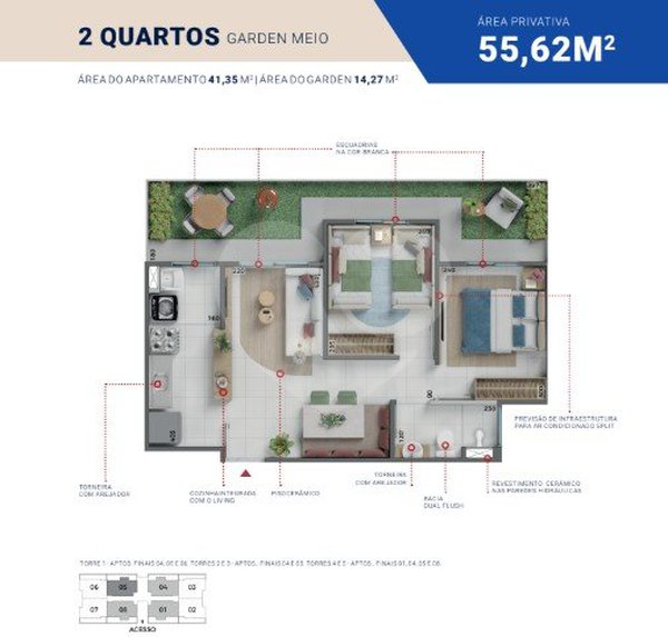 Apartamento 55m² 3