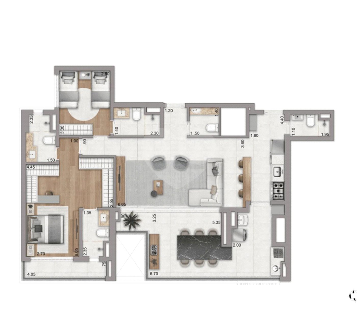 Apartamento à venda com 3 suítes em Jardim das Acácias, São Paulo, SP