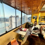 apartamento pé na areia com vista total para o mar em são vicente