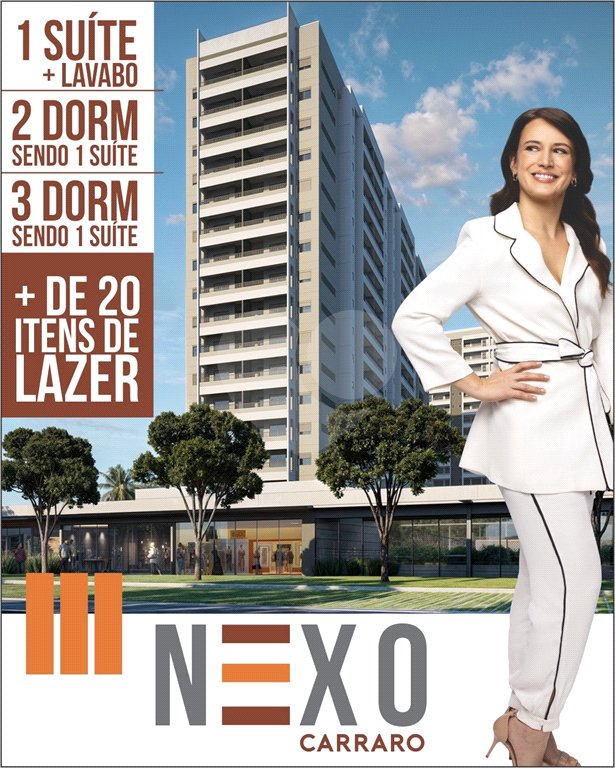 Apartamento à venda com 1 suíte em Jardim Terceiro Centenário, Atibaia, SP