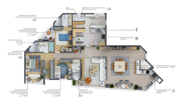 Apartamento 172m² 2