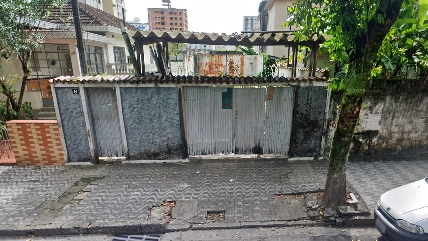 Terreno à venda, 234 m² por R$ 825.000,00 - Embaré - Santos/SP