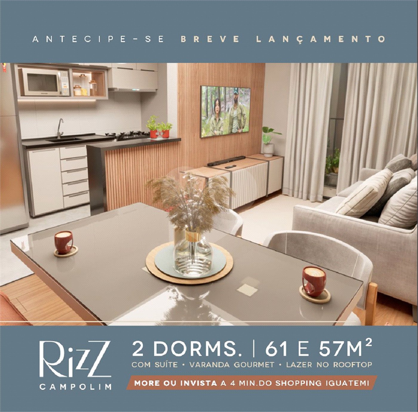 Apartamento à venda com 2 quartos, sendo 1 suíte, em Parque Campolim, Sorocaba, SP