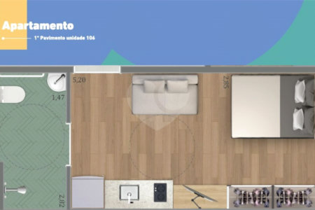 Apartamento à venda com 1 quarto em Pinheiros, São Paulo, SP