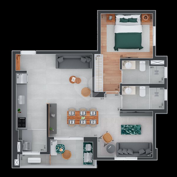 Apartamento 69m² 1