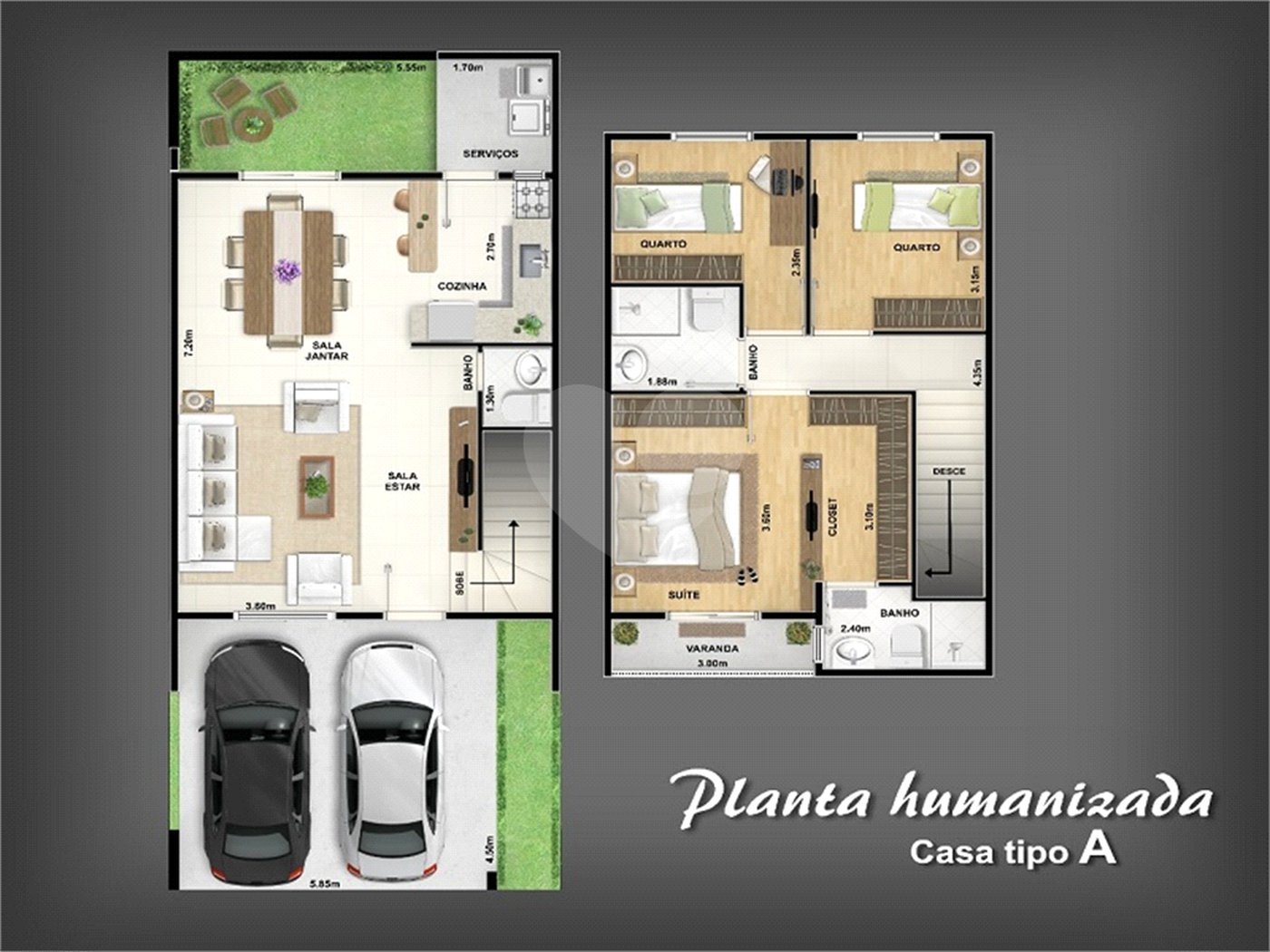 Casa à venda com 2 suítes no condomínio Residencial Américo de Figueiredo, Sorocaba - SP