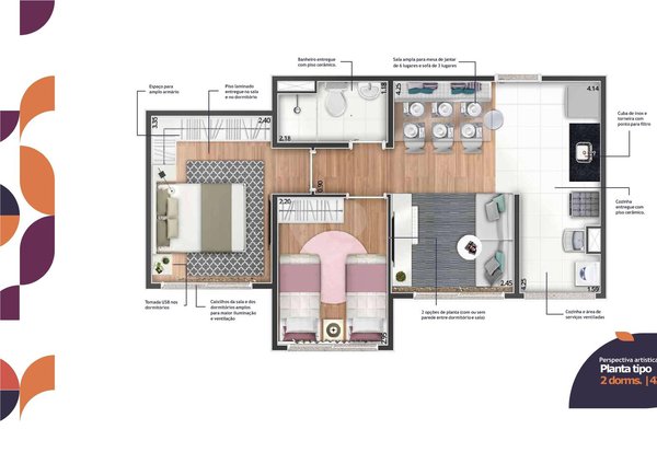 Apartamento 42m² 2