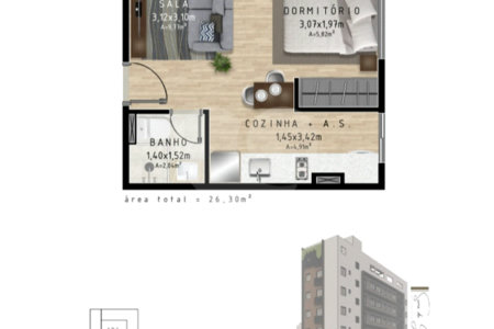 Apartamento à venda com 1 quarto em Quarta Parada, São Paulo, SP