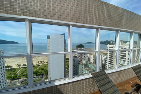 Apartamento Alto Padrão, 103 m² e 3 dormitórios à venda no José Menino - Santos/SP
