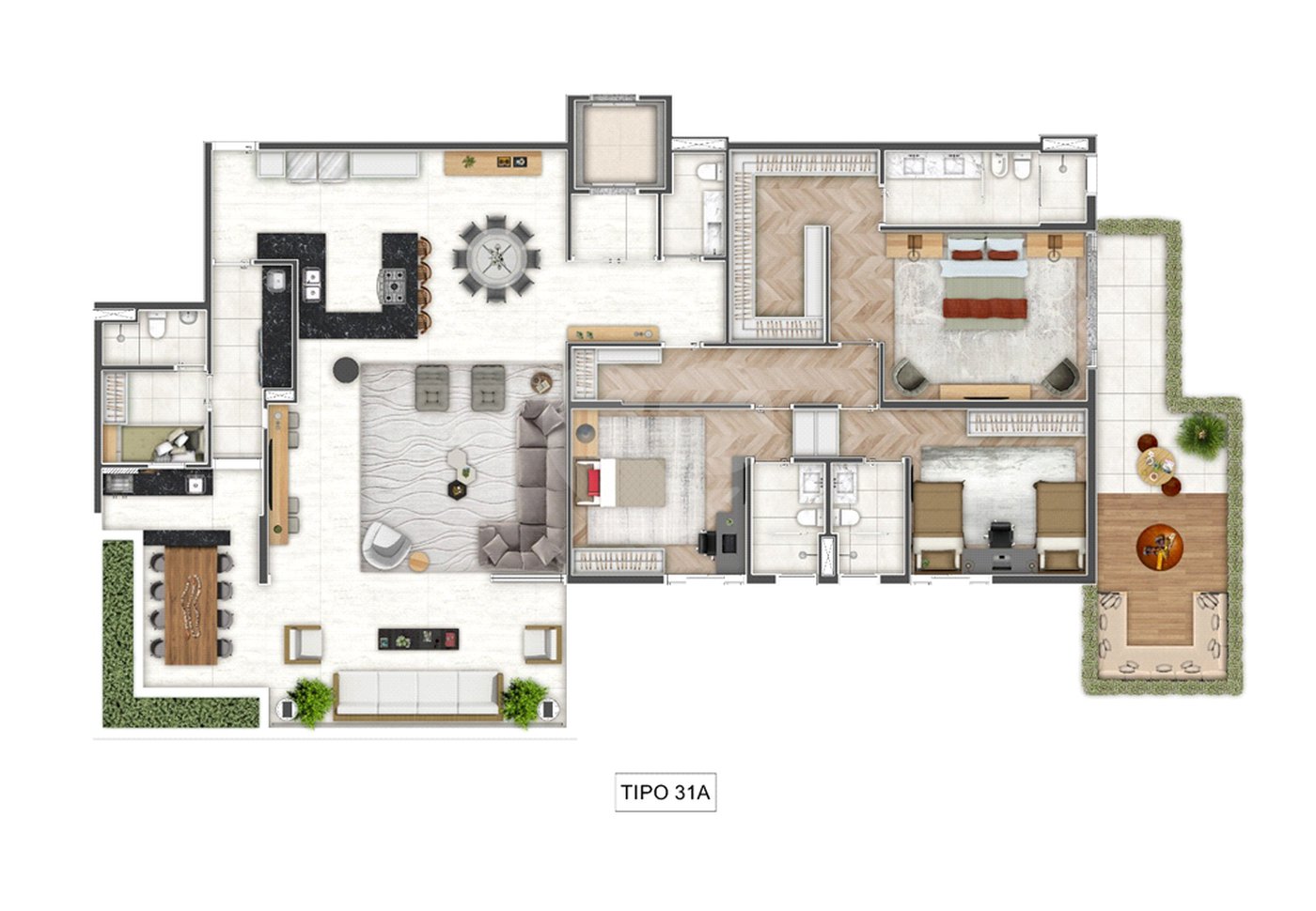 Apartamento à venda com 3 suítes em Cidade Jardim, São Paulo, SP