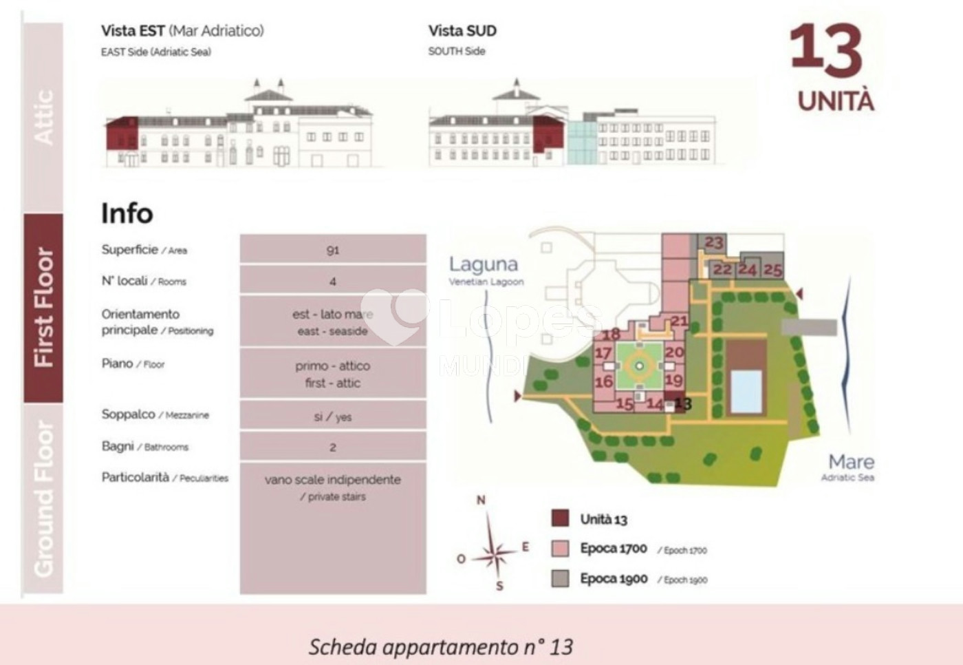Apartamento duplex com 2 quartos à venda em Pellestrina, Veneza, Itália – Venetia Domus