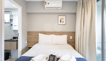Studio à venda ou para alugar com 1 quarto em Moema, São Paulo, SP