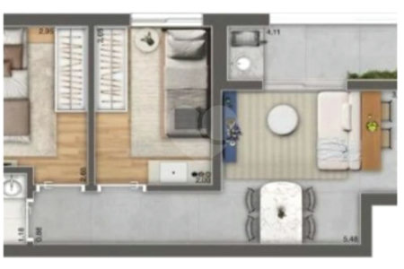 Apartamento à venda com 2 quartos em Vila Paulicéia, São Paulo, SP