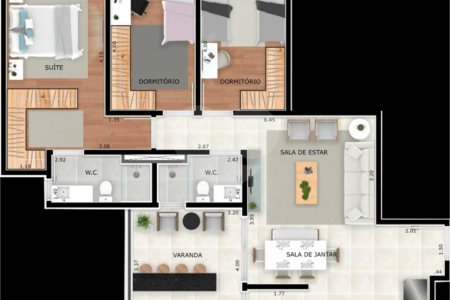 Apartamento à venda com 2 quartos em Horto Florestal, Jundiaí, SP