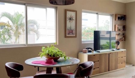 Apartamento com 3 dormitórios à venda, 87 m² por R$ 450.000,00 - Jardim Três Marias - Guarujá/SP