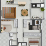 Apartamento à venda com 3 quartos, sendo 1 suíte,  em Ribeirânia, Ribeirão Preto, SP