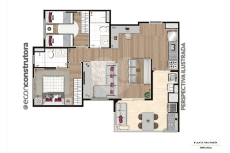 Apartamento à venda com 2 quartos, sendo 1 suíte,  em Jaguaré, São Paulo, SP