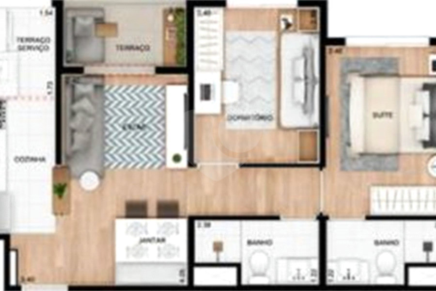 Apartamento à venda com 3 quartos, sendo 1 suíte, em Vila Guilherme, São Paulo, SP