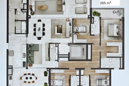 Apartamento à venda com 4 suítes em Jardim Morumbi, São Paulo, SP