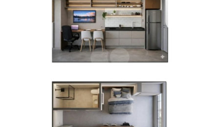 Studio à venda com 1 suíte em Butantã, São Paulo, SP