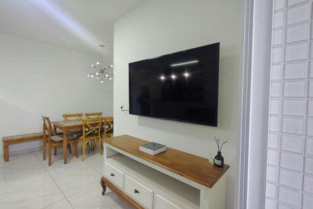 Apartamento com 2 dormitórios para alugar, 76 m² por R$ 7.000,00/mês - Gonzaga - Santos/SP