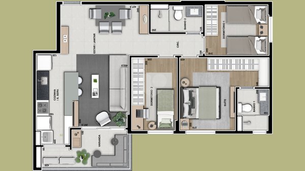Apartamento 81m² 1
