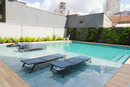 Studio novo e mobiliado para locação 26m² em Pinheiros – próximo ao metrô Faria Lima!