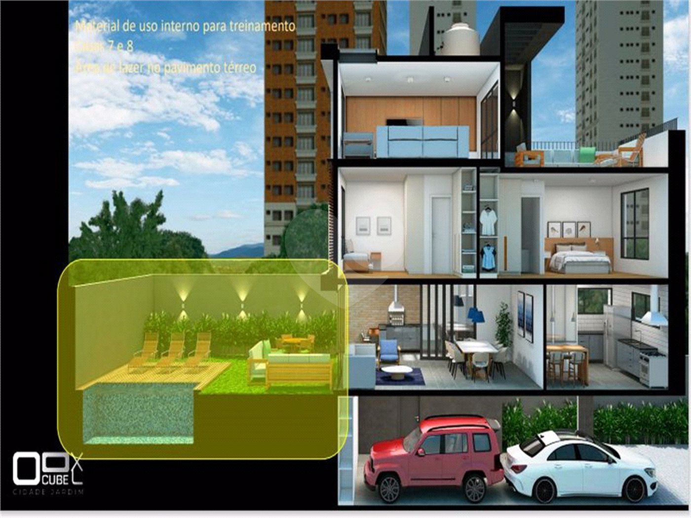 Casa à venda com 4 suítes no condomínio Cube Cidade Jardim, São Paulo - SP
