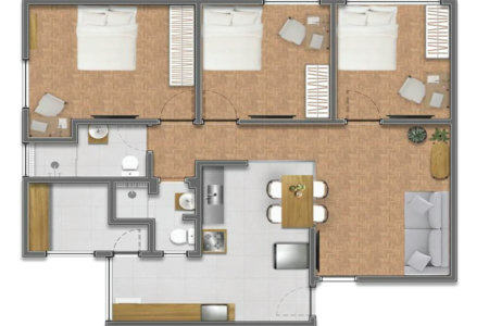 Apartamento à venda com 3 quartos em Cidade Monções, São Paulo, SP