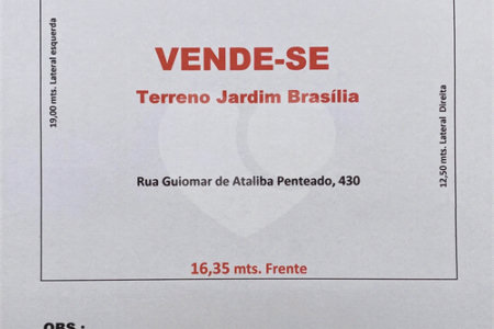 Terreno à venda em Jardim Brasília (zona Leste), São Paulo, SP